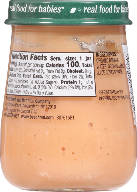Beech-Nut Organics Stage 2 (6 Months+) Banana 4 oz