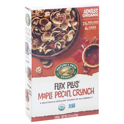 Nature's Path Organic Flax Maple Pecan Crunch Cereal 11.5 OZ