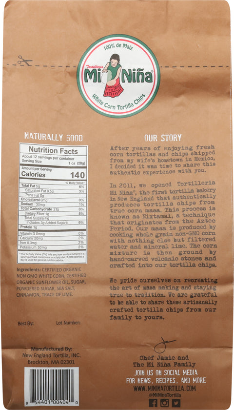Mi Nina Cinnamon Churros Tortilla Chips 12 OZ