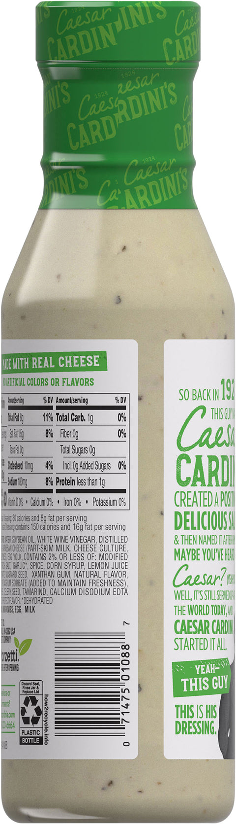 Cardini's Light Caesar Dressing 12 FZ
