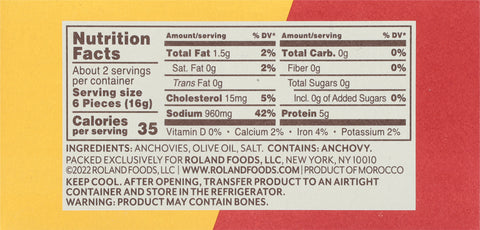 Roland Wild Caught Anchovies in Olive Oil 2 oz