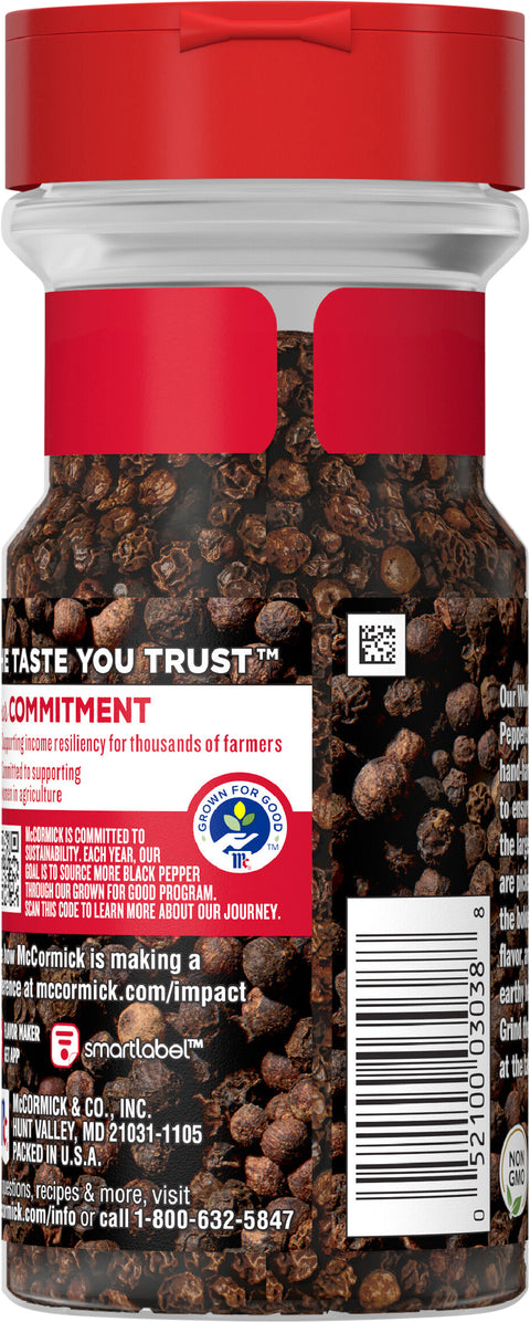 McCormick Black Pepper Whole 3.5 OZ