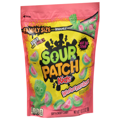 Sour Patch Kids Family Size Soft & Chewy Watermelon Candy 28.8 oz