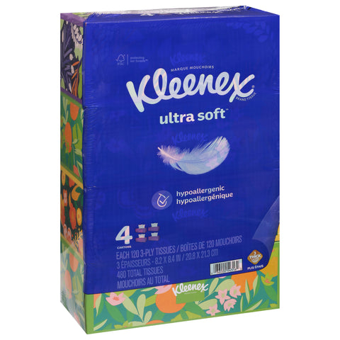 Kleenex Facial Tissues Ultra Soft 480 CT