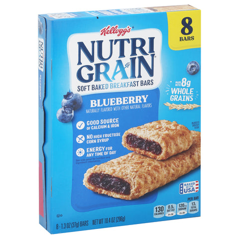 Kellogg's Nutri Grain Bar Blueberry 10.4 OZ