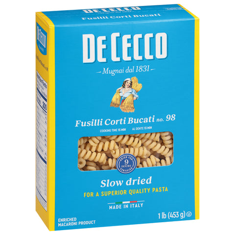 De Cecco Fusilli Corti Bucati 16 OZ