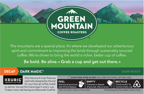 Green Mountain Coffee Dark Magic Decaf K-Cup 4 OZ