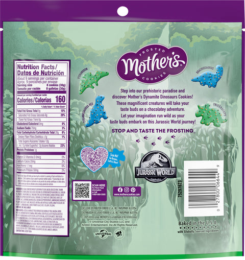 Mother's Mighty Dynamite Dinosaurs Cookies, Jurassic World