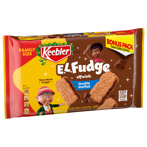 Keebler E.L. Fudge Elfwich Double Fudge Cookies 16.9oz / 479g