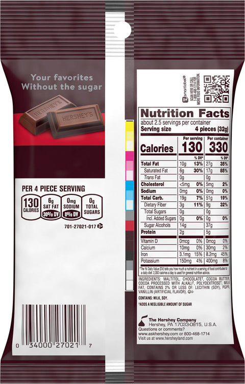 Hershey's Special Dark Sugar Free Minis 3 OZ