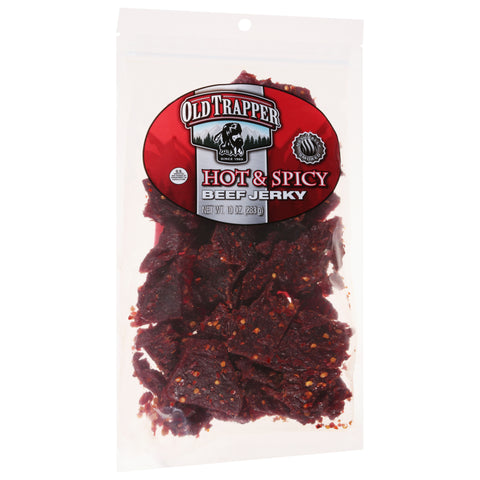 Old Trapper Hot + Spicy Beef Jerky 10 oz