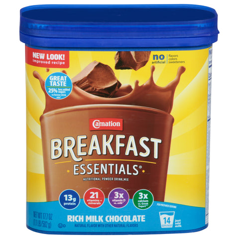 Carnation Drink Mix Instant Breakfast Chocolate 17.7 OZ