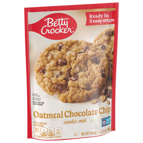 Betty Crocker Mix Cookie Oatmeal Chocolate Chip Pouch 17.5 OZ