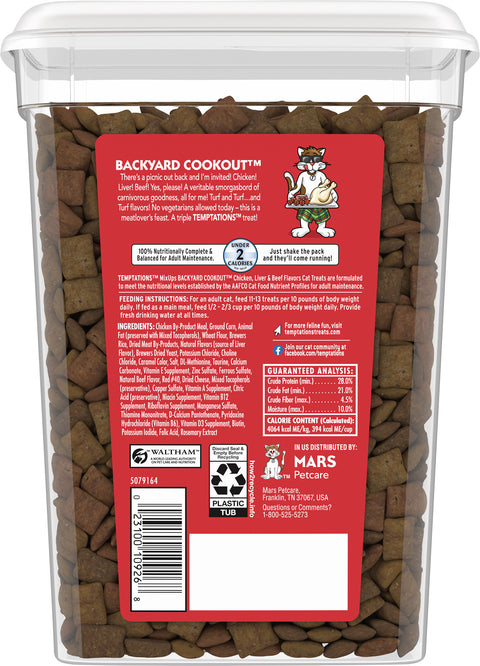 Temptations Chicken, Liver & Beef Cat Treats 16 OZ