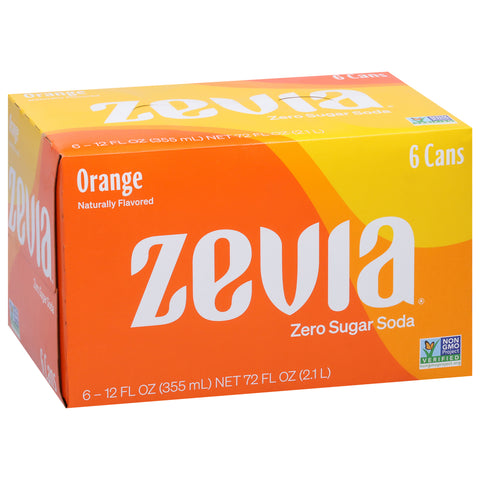 Zevia Zero Sugar Orange Soda  72 FZ