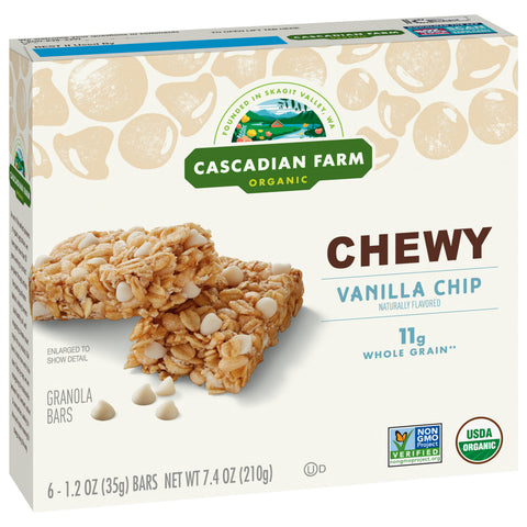 Cascadian Farm Organic Vanilla Chip Granola Bars 7.4 OZ