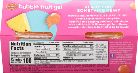 Del Monte Pineapple and Boba in Tropical Fruit Flavored Gel Bubble Fruit Gel 4