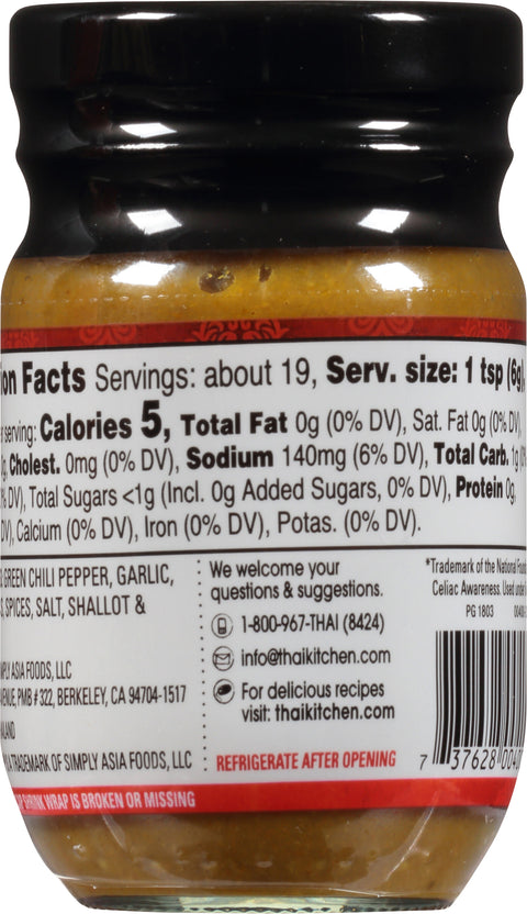 Thai Kitchen Green Curry Paste 4 OZ