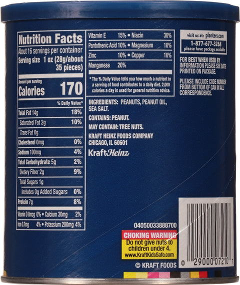 Planters Cocktail Peanuts 16 OZ