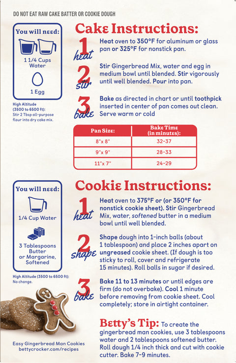 Betty Crocker Mix Cake Gingerbread 14.5 OZ
