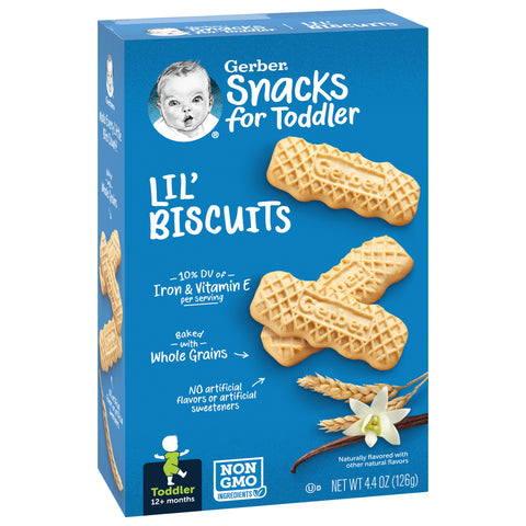 Gerber Graduates Lil Biscuits Whole Grain Biter Biscuits 4.44 OZ