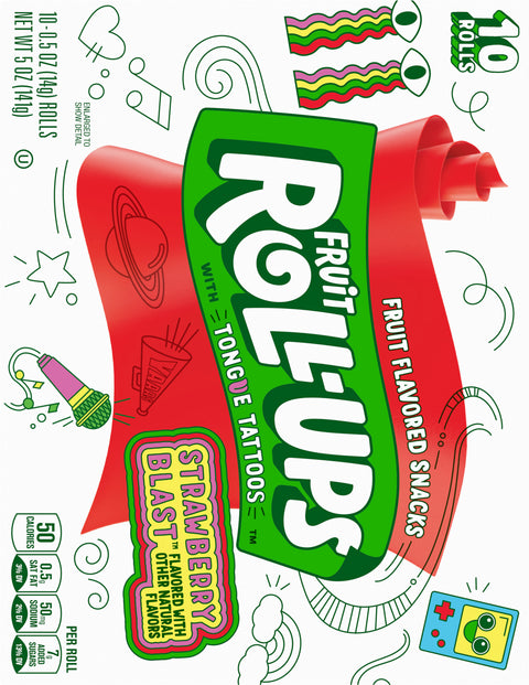 Betty Crocker Fruit Roll-Ups Strawberry Rolls 5 OZ