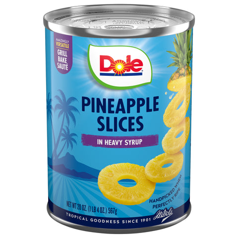 Dole Pineapple Sliced In Heavy Syrup 20 OZ