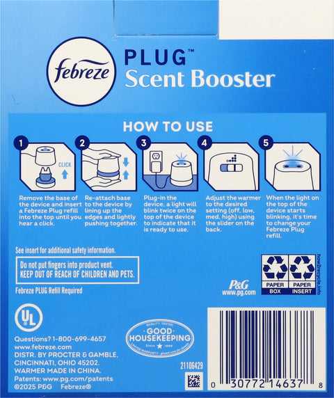 Febreze Plug Scent Booster Alternating Scented Oil Warmer 1 ea
