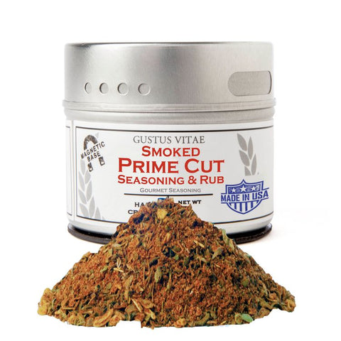 Gustus Vitae Smoked Prime Cut Seasoning + Rub - 2.3 OZ 8 Pack