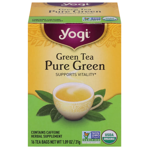Yogi Organic Green Tea Pure Green 16 CT