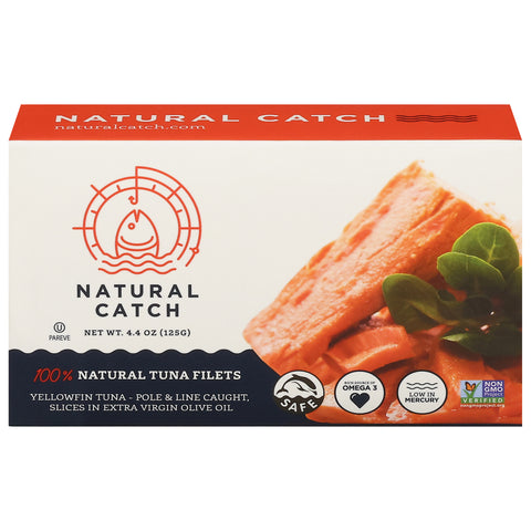 Natural Catch 100% Natural Yellowfin Tuna Filets 4.4 oz - 12 Pack