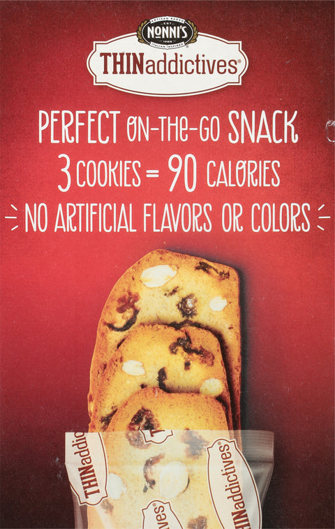 Nonni's Biscotti Thins Cranberry Almond 4.4 OZ