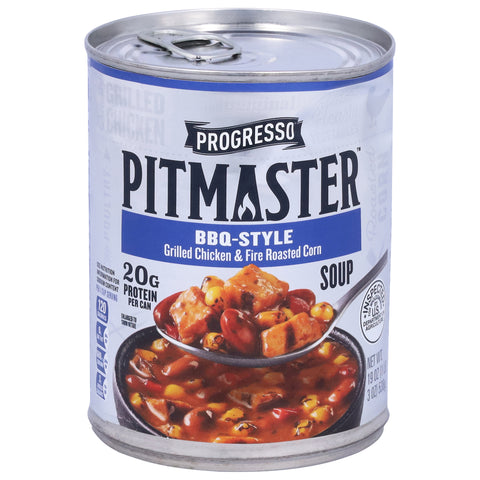 Progresso Pitmaster BBQ-Style Grilled Chicken & Fire Roasted Corn Soup 19 oz - 12 Pack