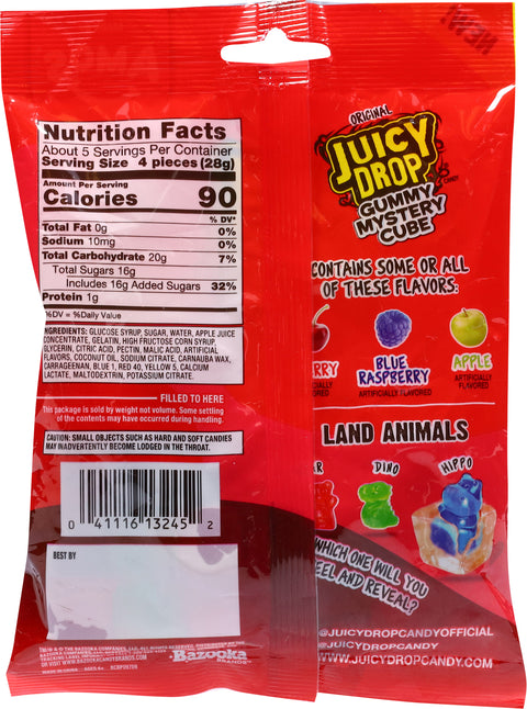 Juicy Drop Gummy Mystery Cube Original Candy 5 oz