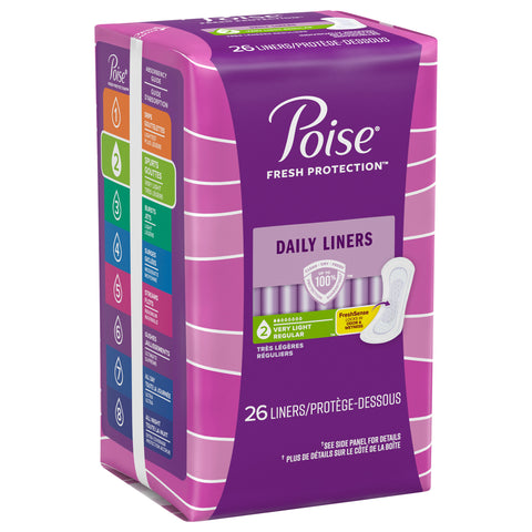 Poise Under Garments Liner 26 CT