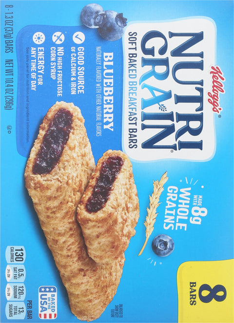 Kellogg's Nutri Grain Bar Blueberry 10.4 OZ