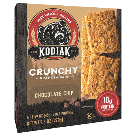 Kodiak Cakes Crunchy Granola Bars Chocolate 9.5 OZ