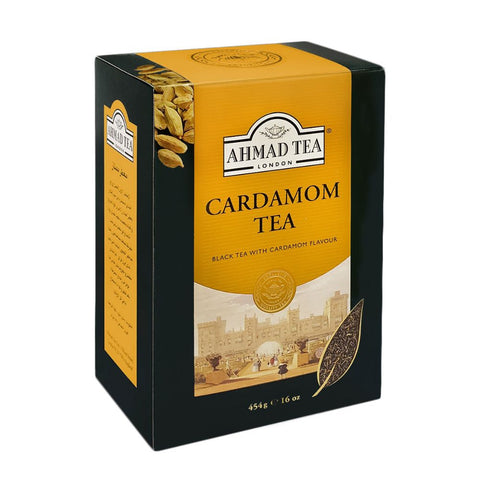 Ahmad Cardamom Loose Leaf Black Tea in Paper Carton 16oz/454g