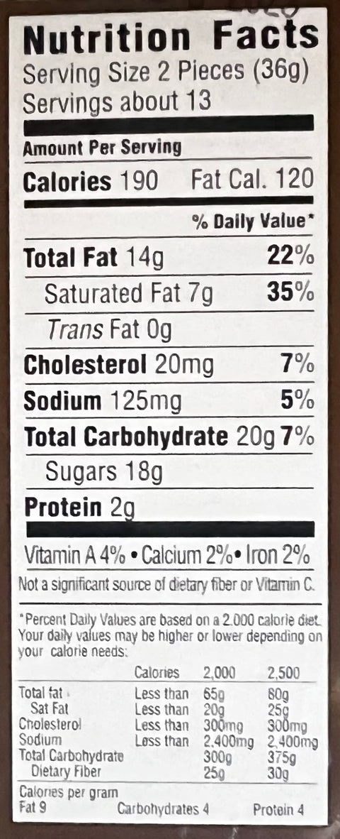 Owyhee Butter Toffee - Chunk Size - 1lb