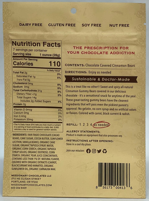 Chocolate Covered Cinnamon Bears