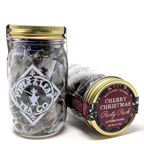 Cherry Christmas Party Pack 25 Sachets in Pint Jar