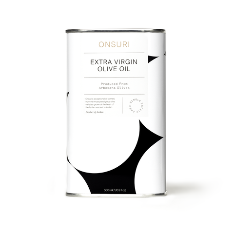 Onsuri Extra Virgin Olive Oil - Arbosana - 16.9 FL OZ 8 Pack