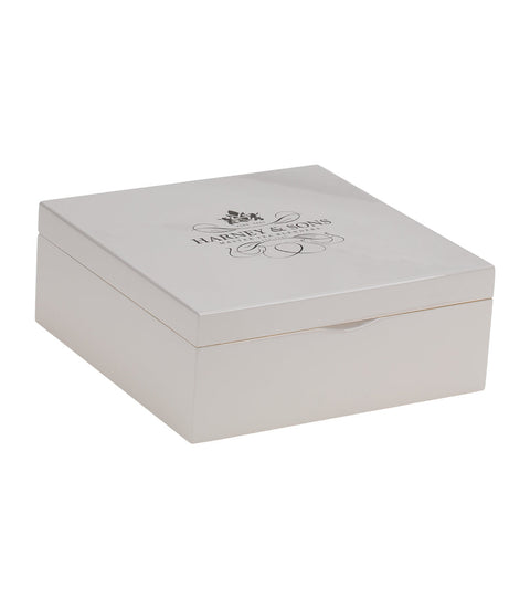 Taupe Wooden Heirloom Tea Chest Featuring Nine Teas - Teabags