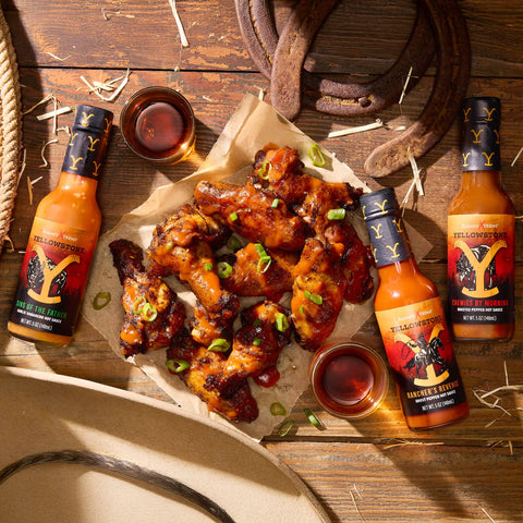 Yellowstone Hot Sauce Variety Pack 4 Bottles