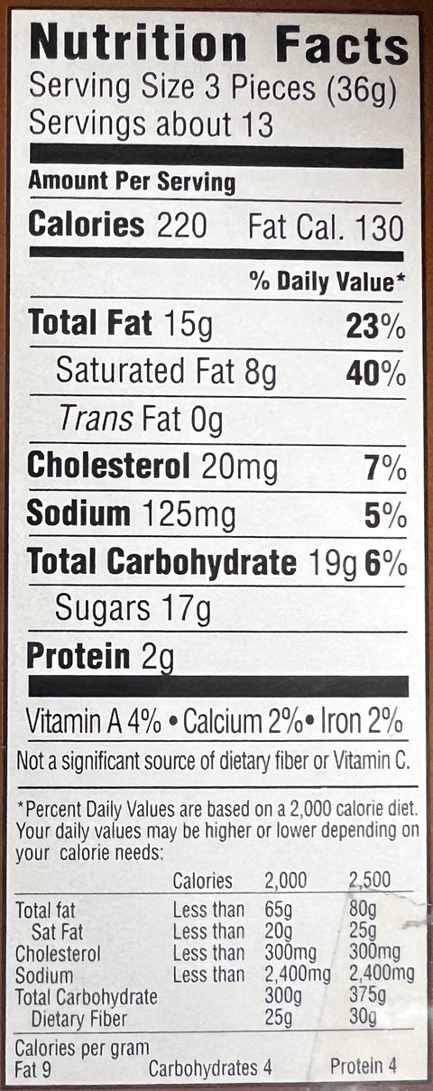 Owhyee Butter Toffee - Chunk Size - Chocolate - 2lb