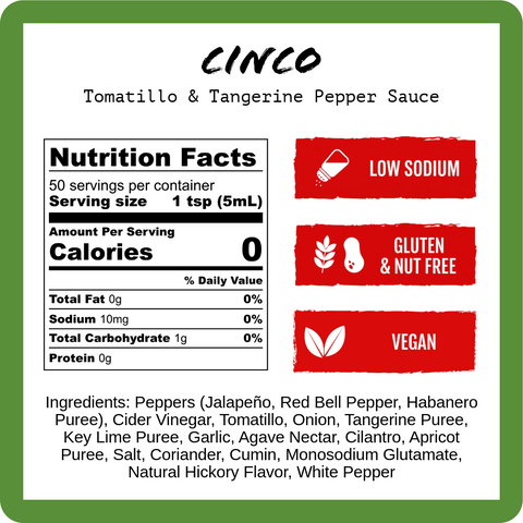 Cinco - Tomatillo & Tangerine (9oz)