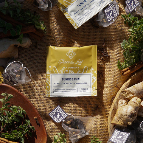 Sunrise Chai Case of Individually Wrapped Tea Bags- 50ct