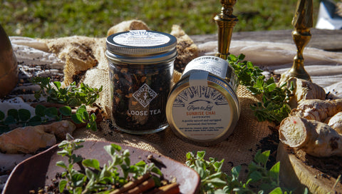 Sunrise Chai Glass Jar of Loose Leaf Tea - 30 Servings