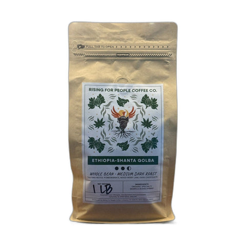 Ethiopia Shanta Golba Coffee Medium Dark — Medium-Dark Roast Whole Bean Coffee
