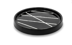 Bursera Round Plate - Onyx - 1 EA 36 Pack